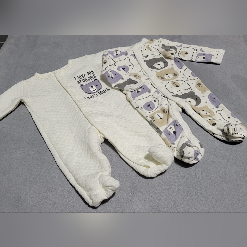 Long Sleeve Button-Up Footed Sleepers